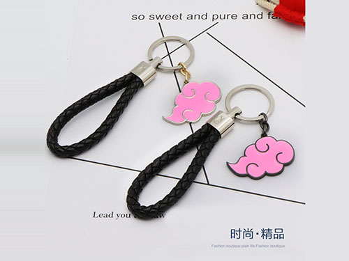 粉色云朵钥匙扣