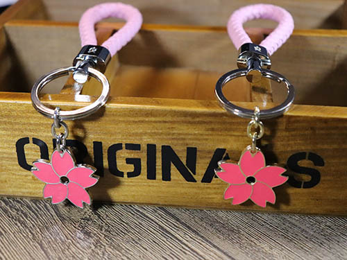 红色樱花钥匙扣